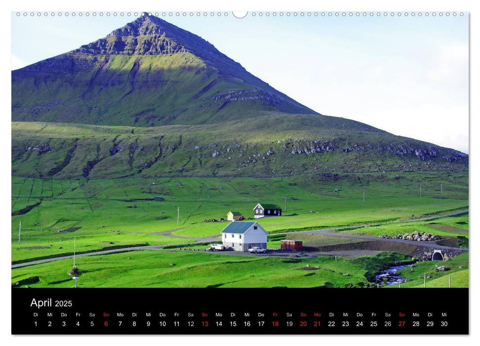 Island und die Färöer (CALVENDO Wandkalender 2025)