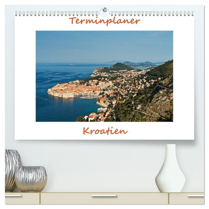 Kroatien, Terminplaner (CALVENDO Premium Wandkalender 2025)