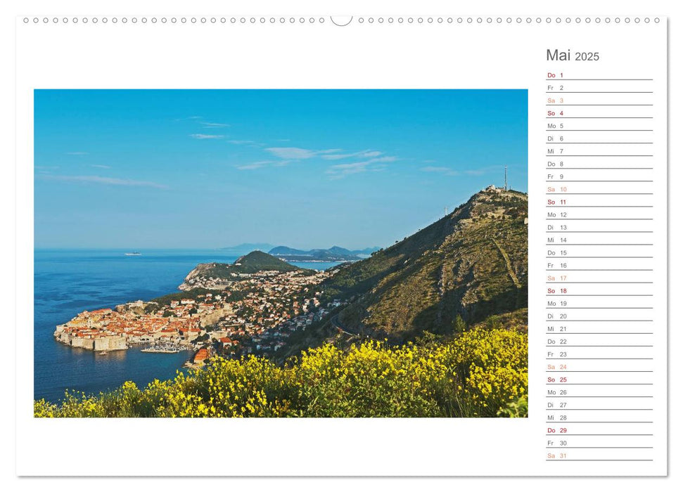Kroatien, Terminplaner (CALVENDO Premium Wandkalender 2025)