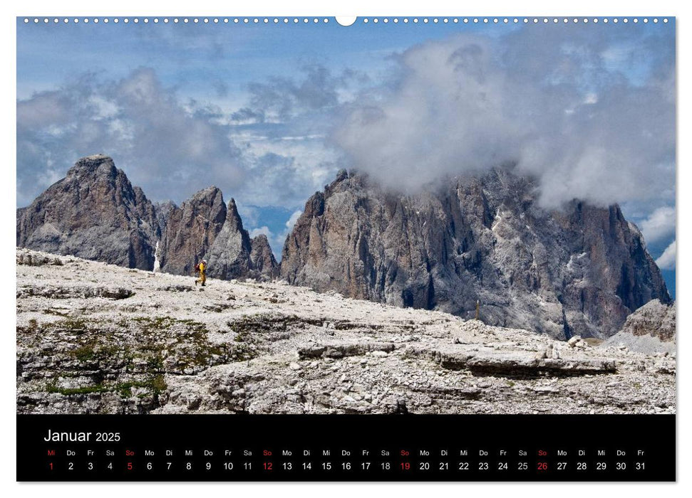 Die Dolomiten – Wanderparadies in Südtirol (CALVENDO Wandkalender 2025)