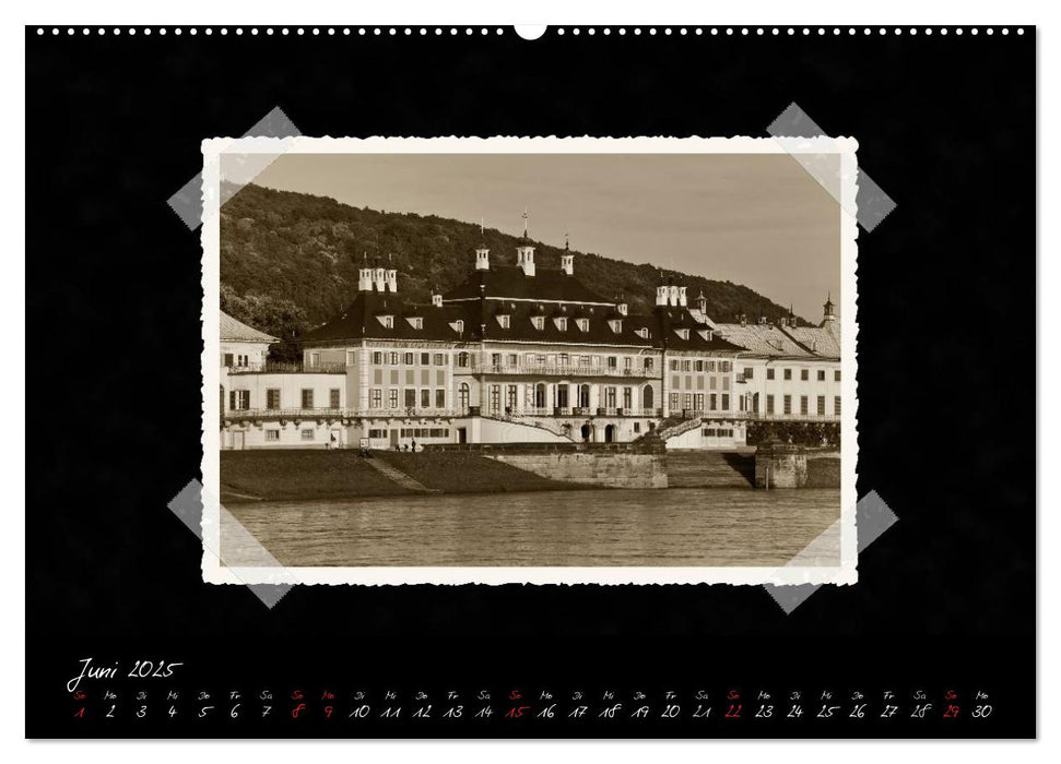 Dresden - Ein Kalender mit Fotografien wie aus einem alten Fotoalbum (CALVENDO Premium Wandkalender 2025)