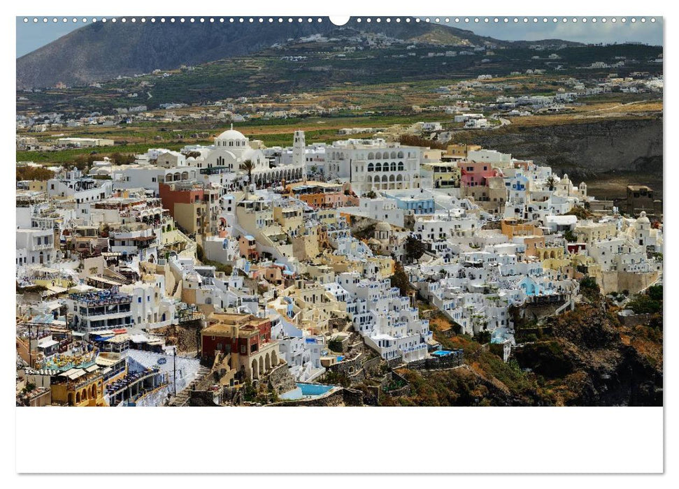 Santorini – Leben auf dem Vulkan (CALVENDO Premium Wandkalender 2025)