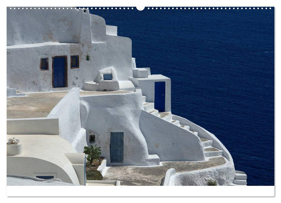 Santorini – Leben auf dem Vulkan (CALVENDO Premium Wandkalender 2025)