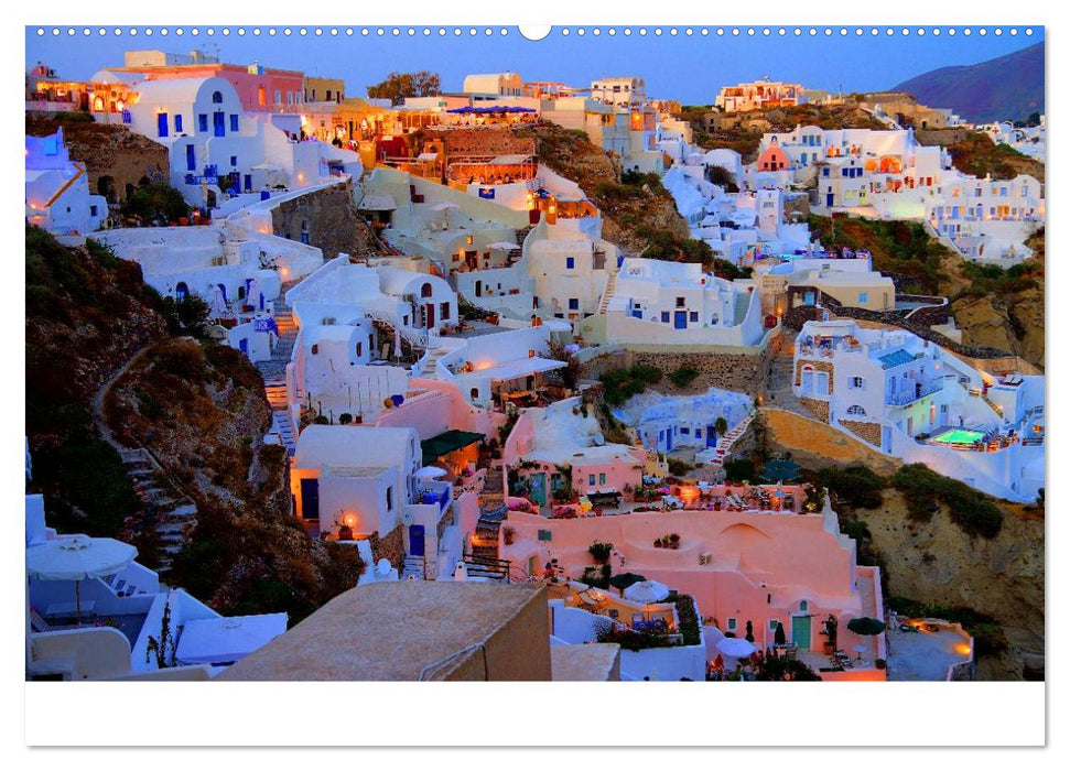 Santorini – Leben auf dem Vulkan (CALVENDO Premium Wandkalender 2025)