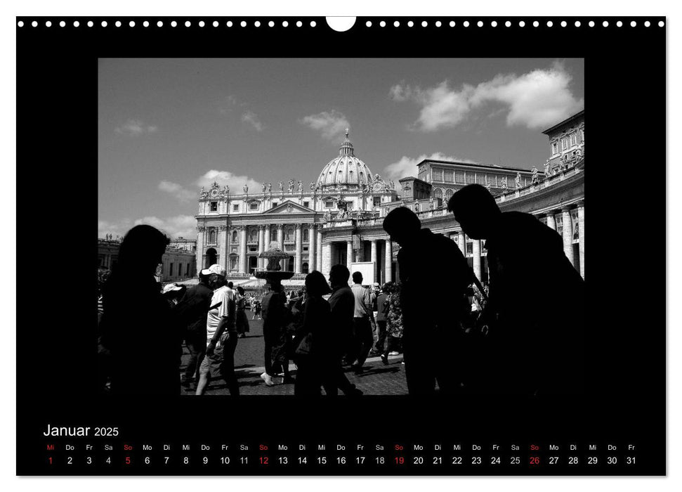 Rom - Göttliches Licht und Schattengestalten (CALVENDO Wandkalender 2025)