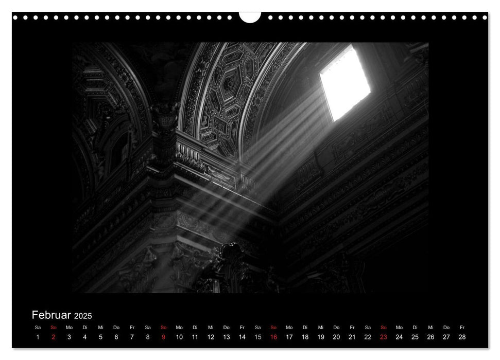 Rom - Göttliches Licht und Schattengestalten (CALVENDO Wandkalender 2025)