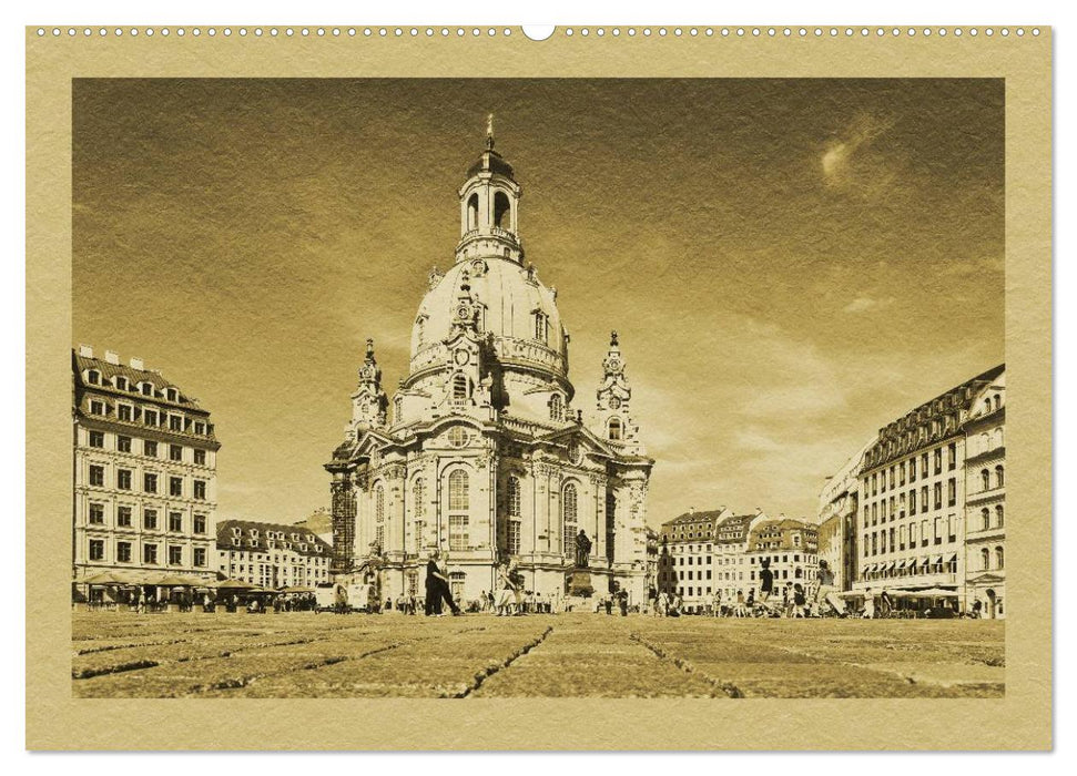 Dresden - Ein Kalender im Zeitungsstil (CALVENDO Premium Wandkalender 2025)