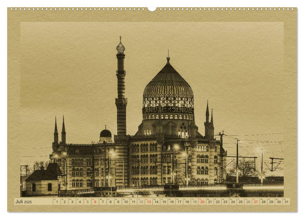 Dresden - Ein Kalender im Zeitungsstil (CALVENDO Premium Wandkalender 2025)