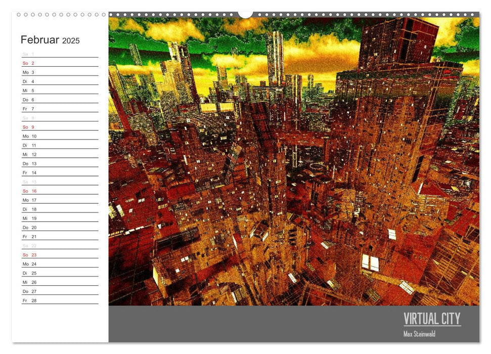 VIRTUAL CITY PLANER 2025 (CALVENDO Wandkalender 2025)