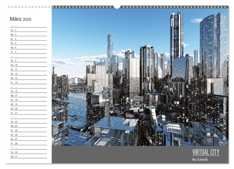 VIRTUAL CITY PLANER 2025 (CALVENDO Wandkalender 2025)