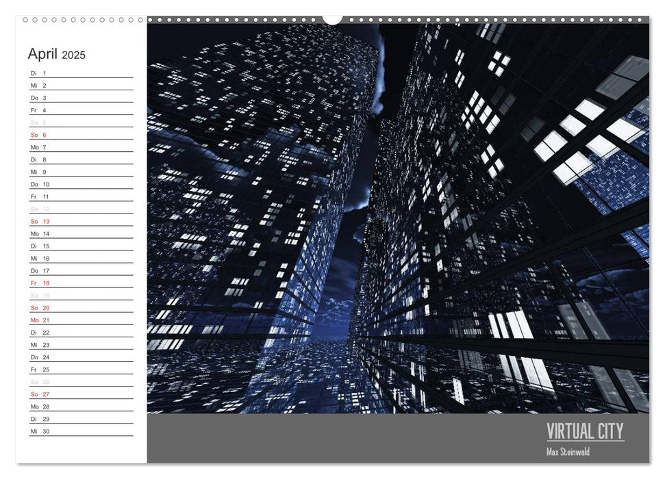 VIRTUAL CITY PLANER 2025 (CALVENDO Wandkalender 2025)