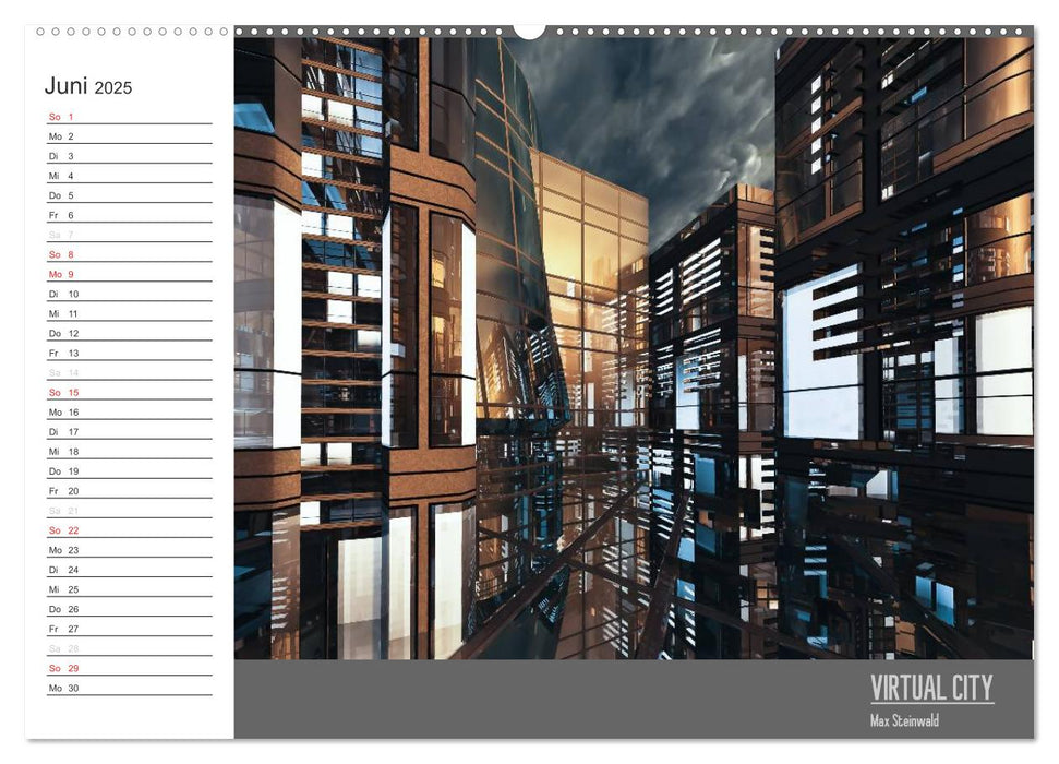 VIRTUAL CITY PLANER 2025 (CALVENDO Wandkalender 2025)