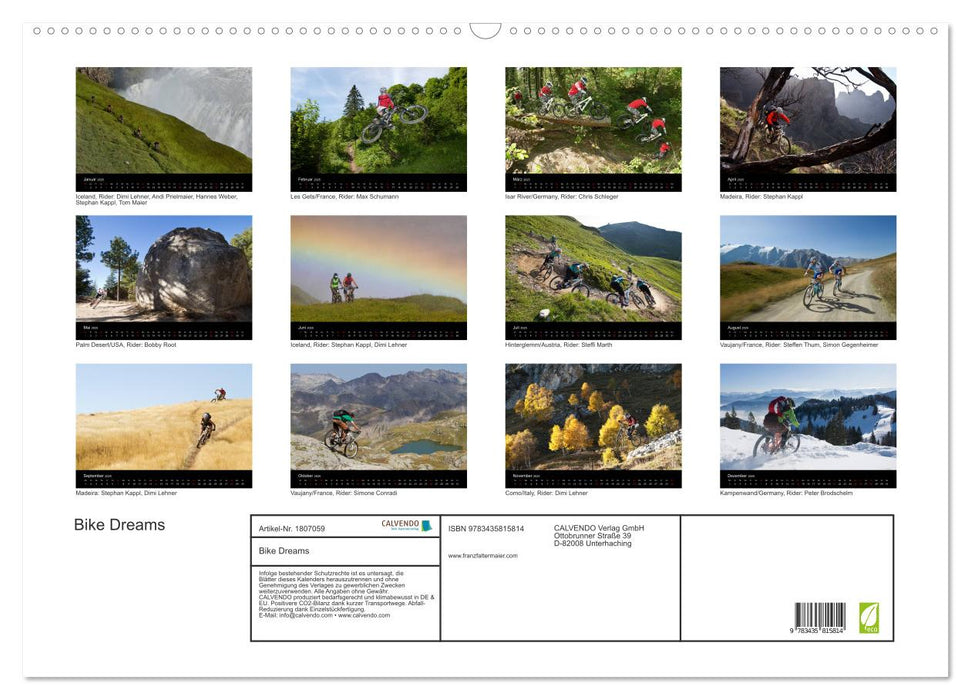 Bike Dreams (CALVENDO Wandkalender 2025)