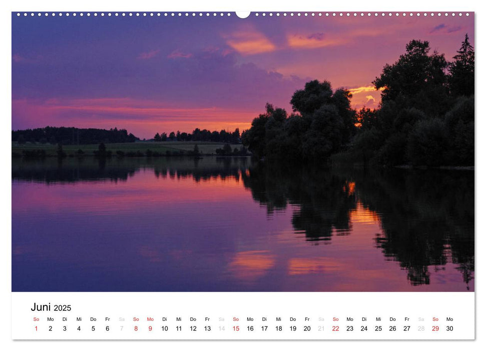 MORGENS UND ABENDS - Zauberhafte Lichtstimmungen (CALVENDO Wandkalender 2025)