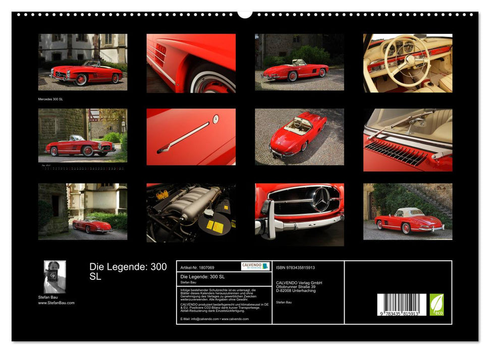 Die Legende: 300 SL (CALVENDO Premium Wandkalender 2025)