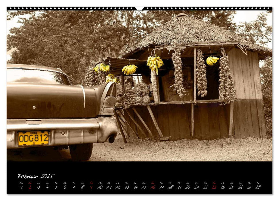 Kuba und die Oldtimer (CALVENDO Wandkalender 2025)