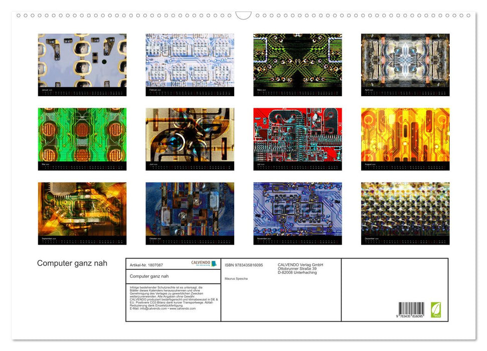 Computer ganz nah (CALVENDO Wandkalender 2025)