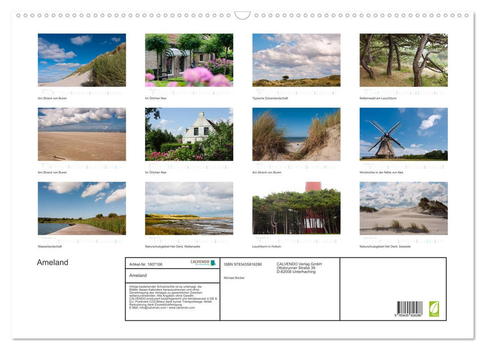 Ameland (CALVENDO Wandkalender 2025)