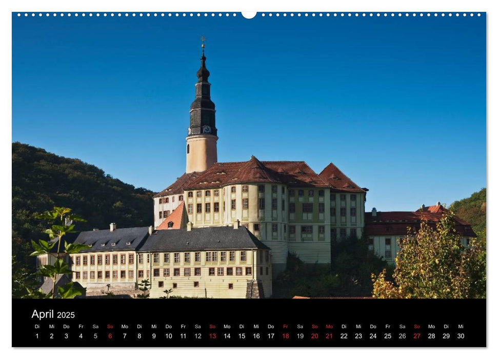 Sächsische Burgen und Schlösser (CALVENDO Premium Wandkalender 2025)