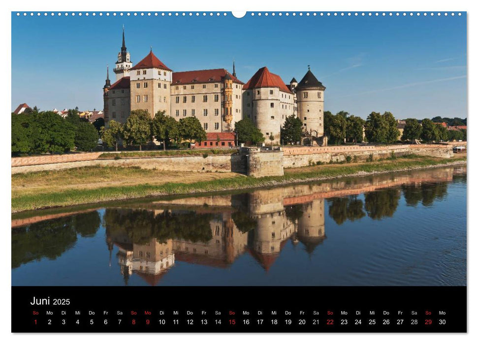 Sächsische Burgen und Schlösser (CALVENDO Premium Wandkalender 2025)