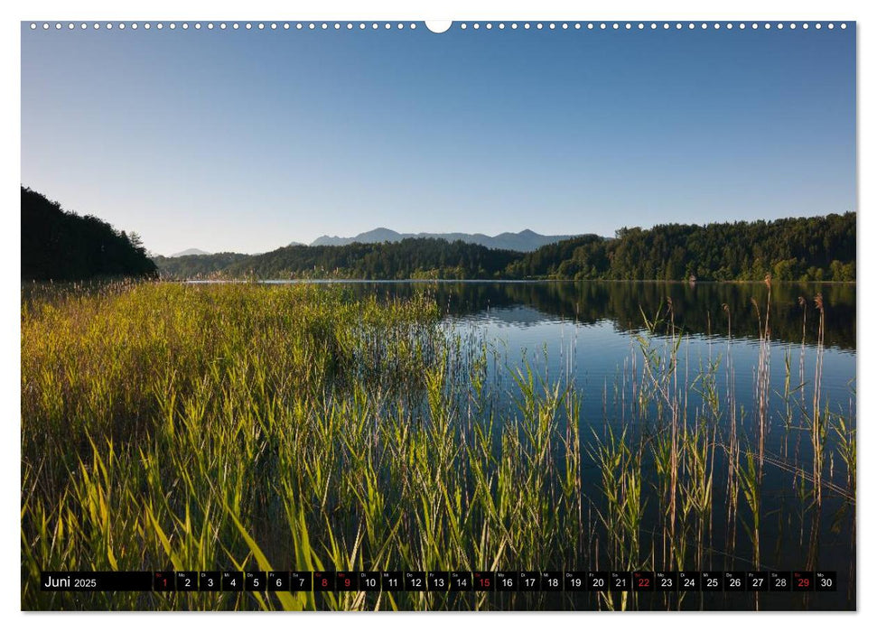 Tölzer Land und Blaues Land: Seelenlandschaften (CALVENDO Wandkalender 2025)