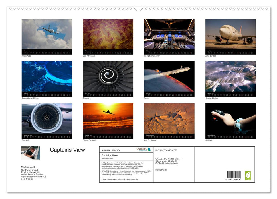 Captains View (CALVENDO Wandkalender 2025)