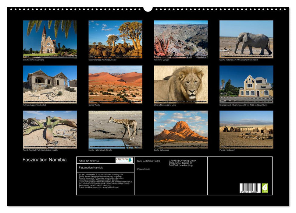 Faszination Namibia (CALVENDO Wandkalender 2025)