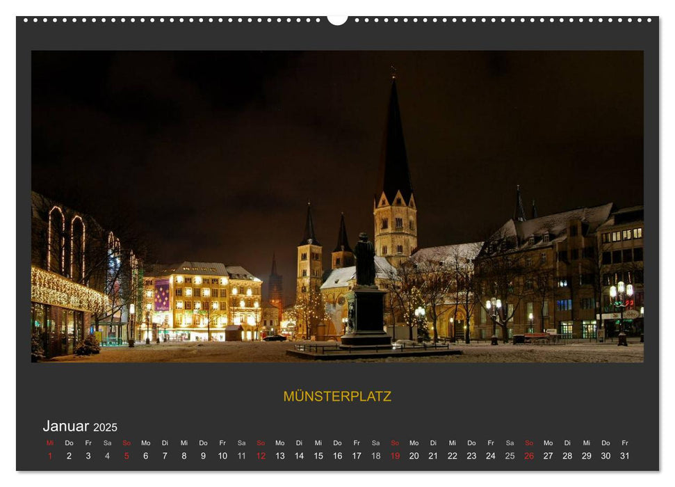 BONNER NACHTFARBEN (CALVENDO Premium Wandkalender 2025)