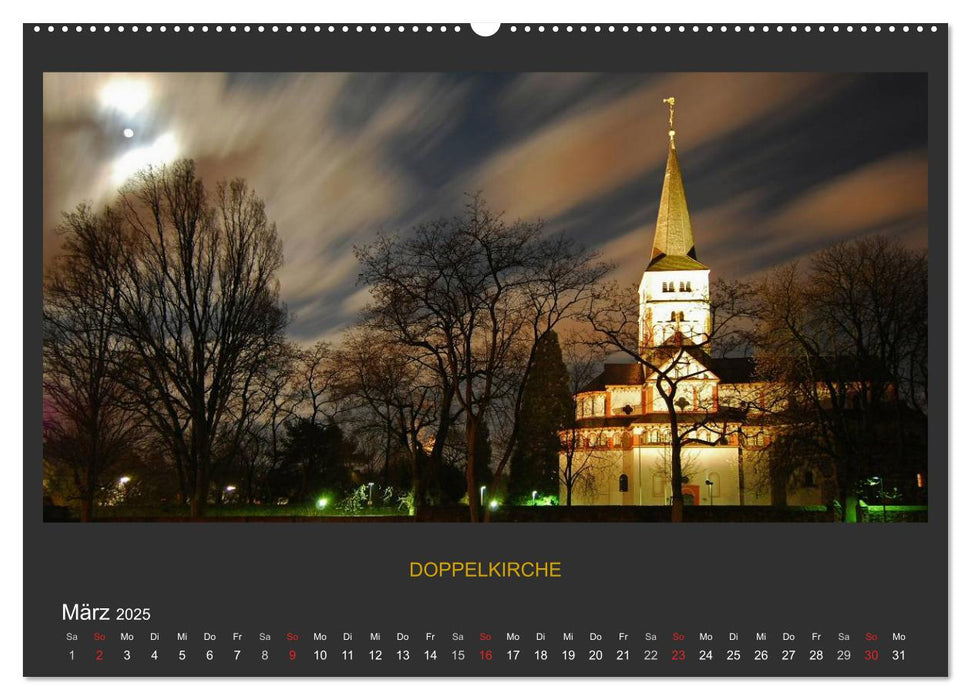 BONNER NACHTFARBEN (CALVENDO Premium Wandkalender 2025)