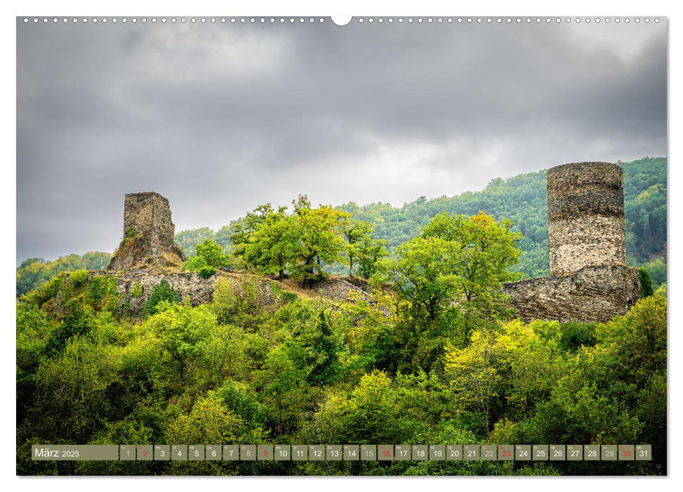 Burgen und Festungen am Mittelrhein (CALVENDO Premium Wandkalender 2025)