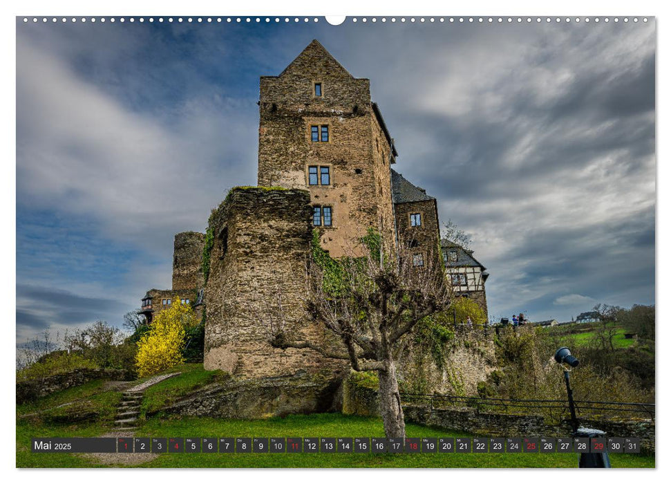 Burgen und Festungen am Mittelrhein (CALVENDO Premium Wandkalender 2025)