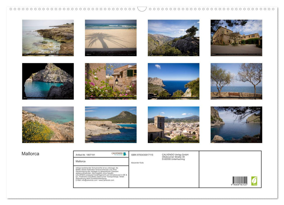 Mallorca (CALVENDO Wandkalender 2025)