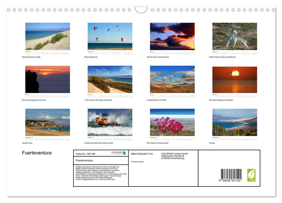 Fuerteventura (CALVENDO Wandkalender 2025)