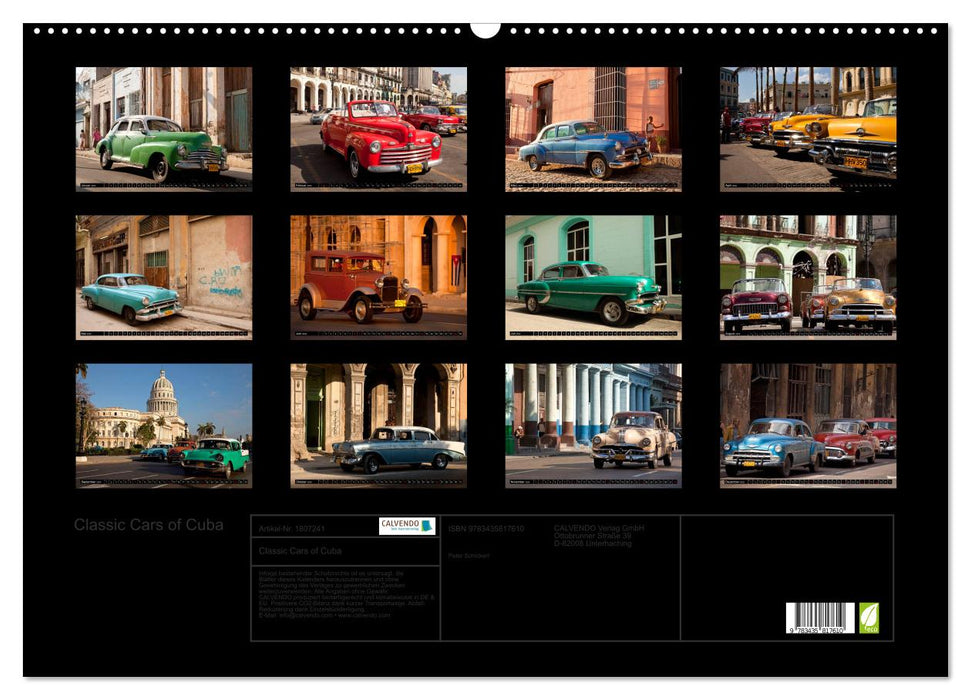 Classic Cars of Cuba (CALVENDO Wandkalender 2025)