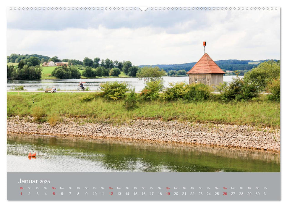 Mittelfranken - Das fränkische Seenland (CALVENDO Wandkalender 2025)