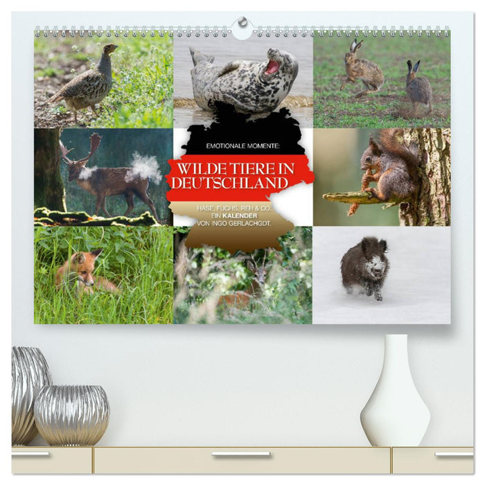 Emotionale Momente: Wilde Tiere in Deutschland (CALVENDO Premium Wandkalender 2025)