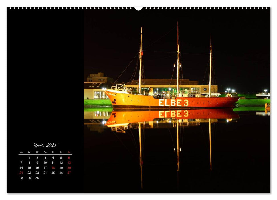 Bremerhaven Nights (CALVENDO Premium Wandkalender 2025)