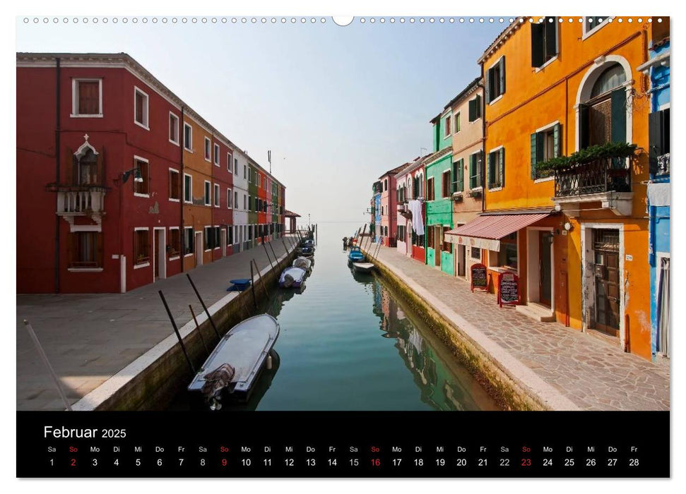Die bunten Häuser von Burano (CALVENDO Premium Wandkalender 2025)