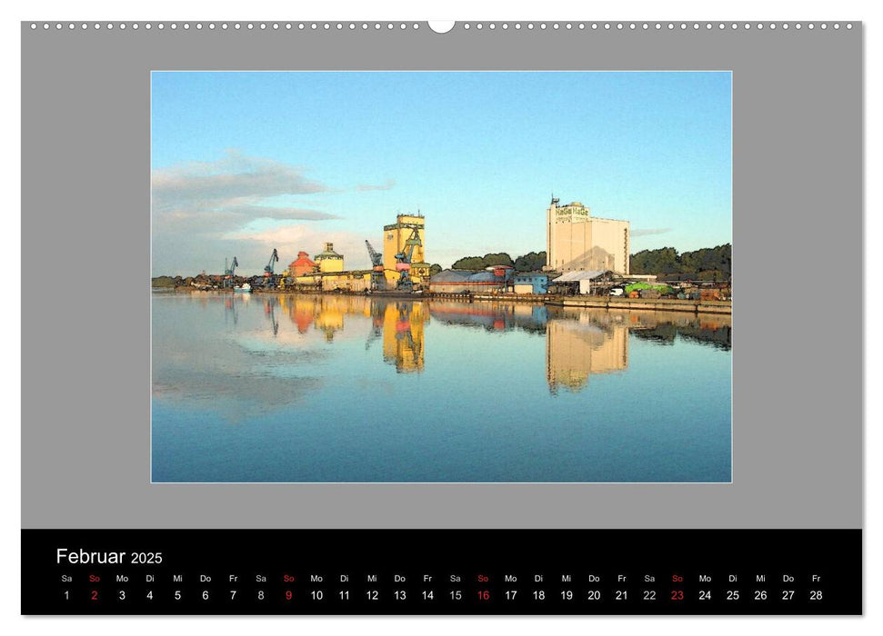 Am Nord- Ostsee-Kanal (CALVENDO Wandkalender 2025)