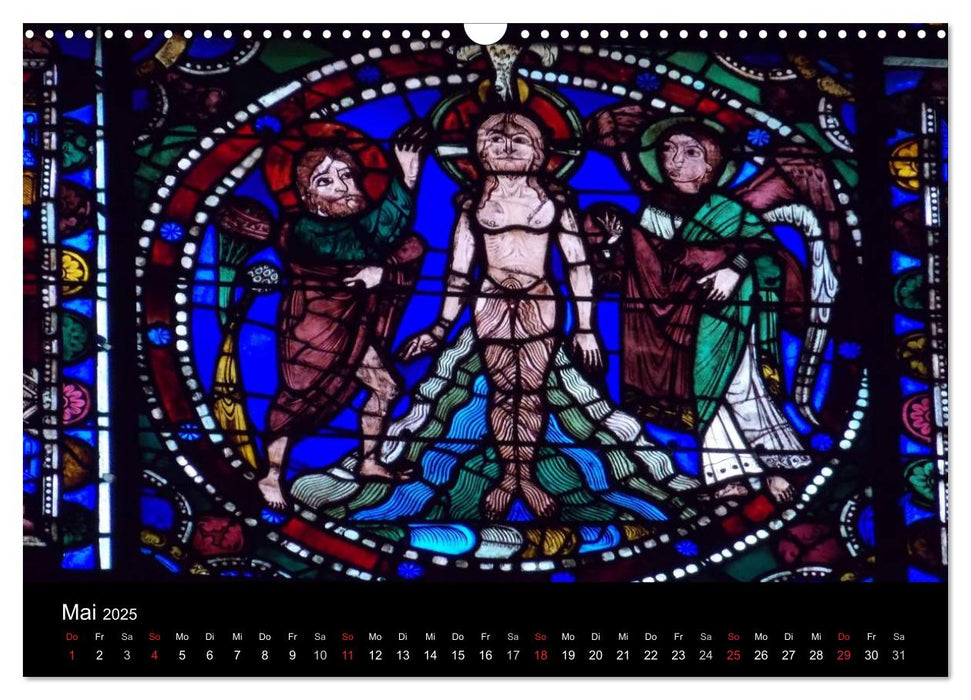 Bilder aus Licht - Notre Dame de Chartres (CALVENDO Wandkalender 2025)