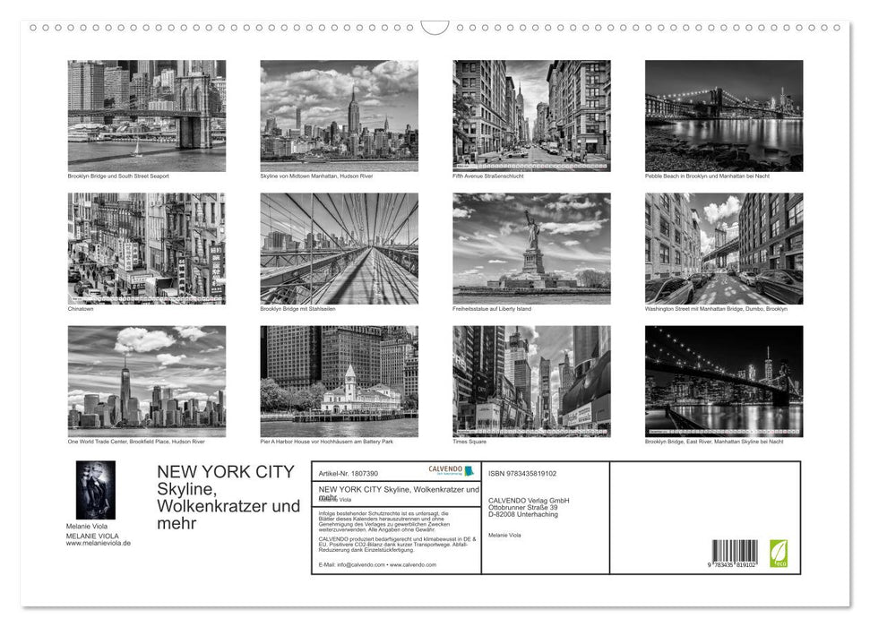 NEW YORK CITY Skyline, Wolkenkratzer und mehr (CALVENDO Wandkalender 2025)