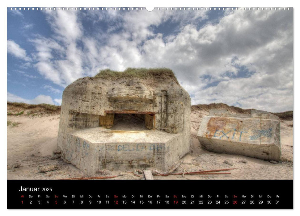 Bunker Houvig (CALVENDO Wandkalender 2025)