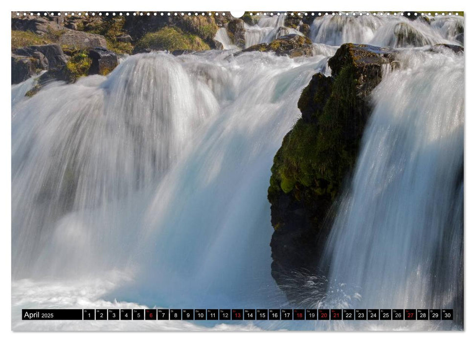 Wasserfälle Islands (CALVENDO Wandkalender 2025)