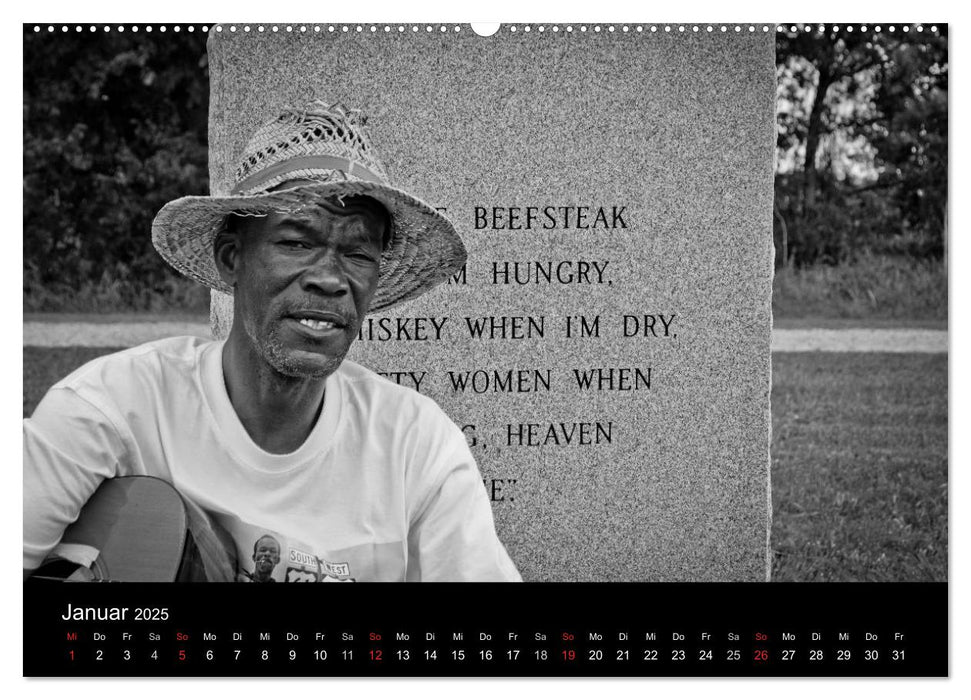 Mississippi, Land of the Blues (CALVENDO Wandkalender 2025)