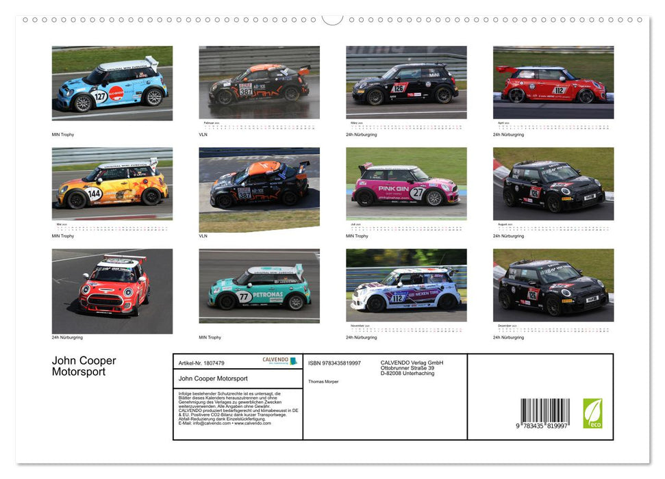 John Cooper Motorsport (CALVENDO Premium Wandkalender 2025)