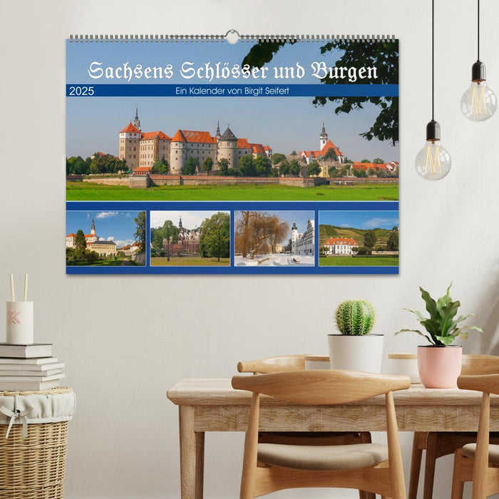 Sachsens Schlösser und Burgen (CALVENDO Wandkalender 2025)
