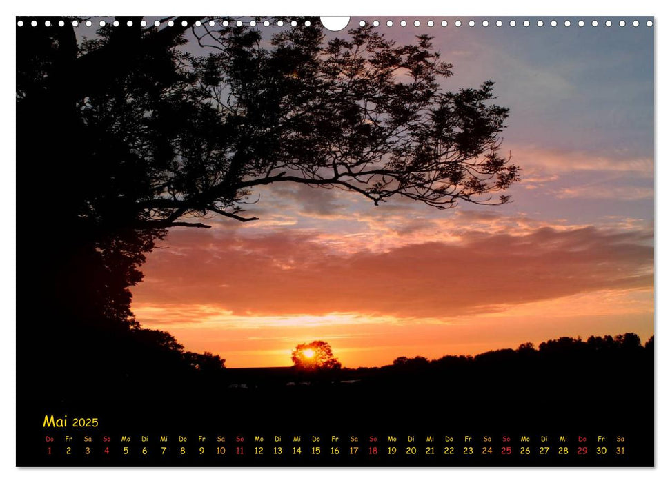 wenn die Sonne schlafen geht (CALVENDO Wandkalender 2025)