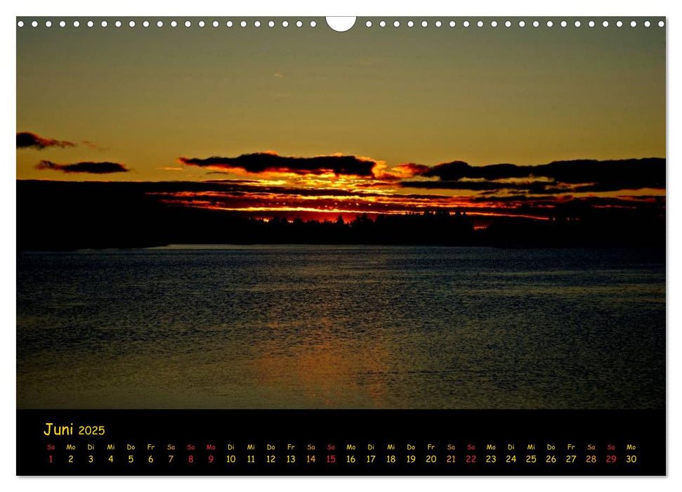 wenn die Sonne schlafen geht (CALVENDO Wandkalender 2025)