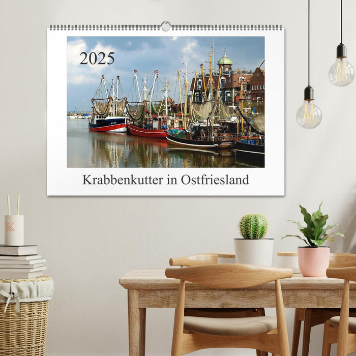 Krabbenkutter in Ostfriesland (CALVENDO Wandkalender 2025)