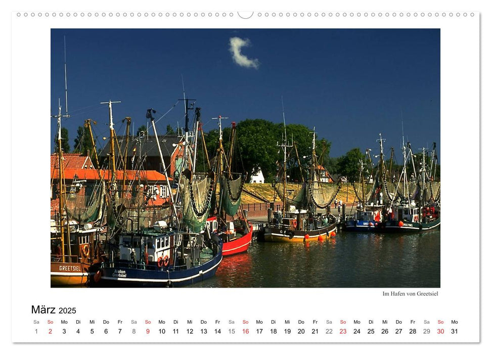 Krabbenkutter in Ostfriesland (CALVENDO Wandkalender 2025)
